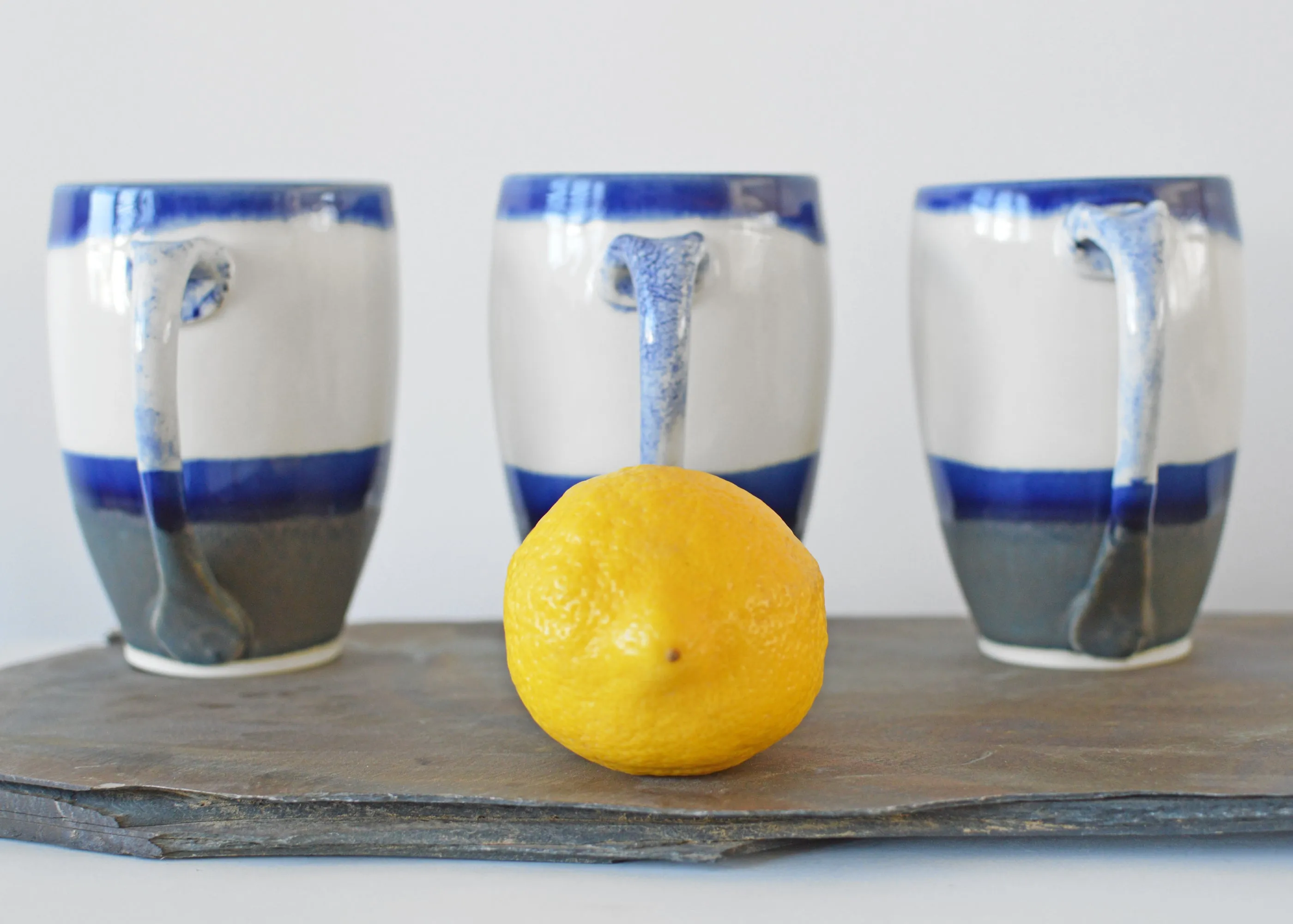 01-B Blue Rounded Mug
