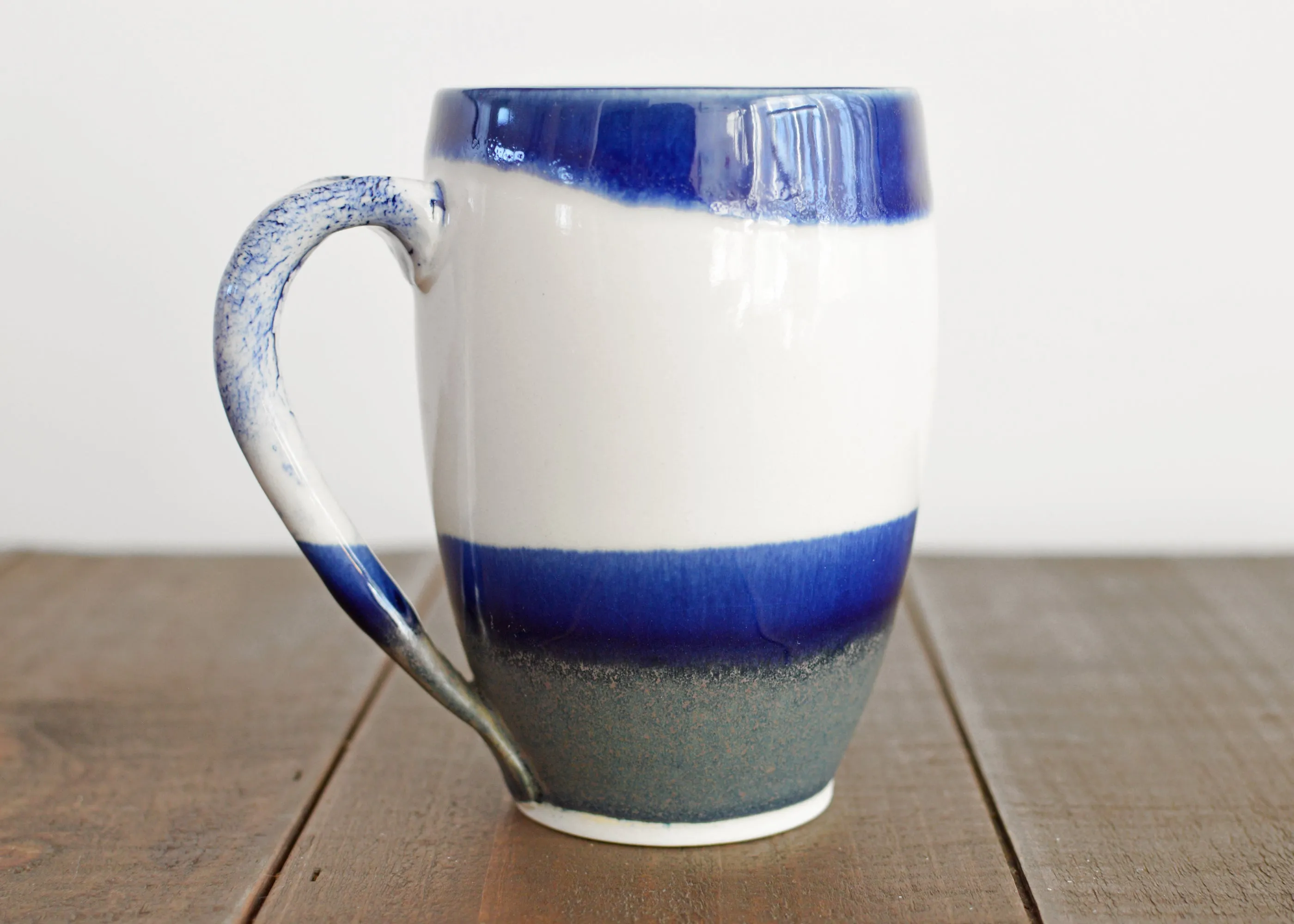01-B Blue Rounded Mug