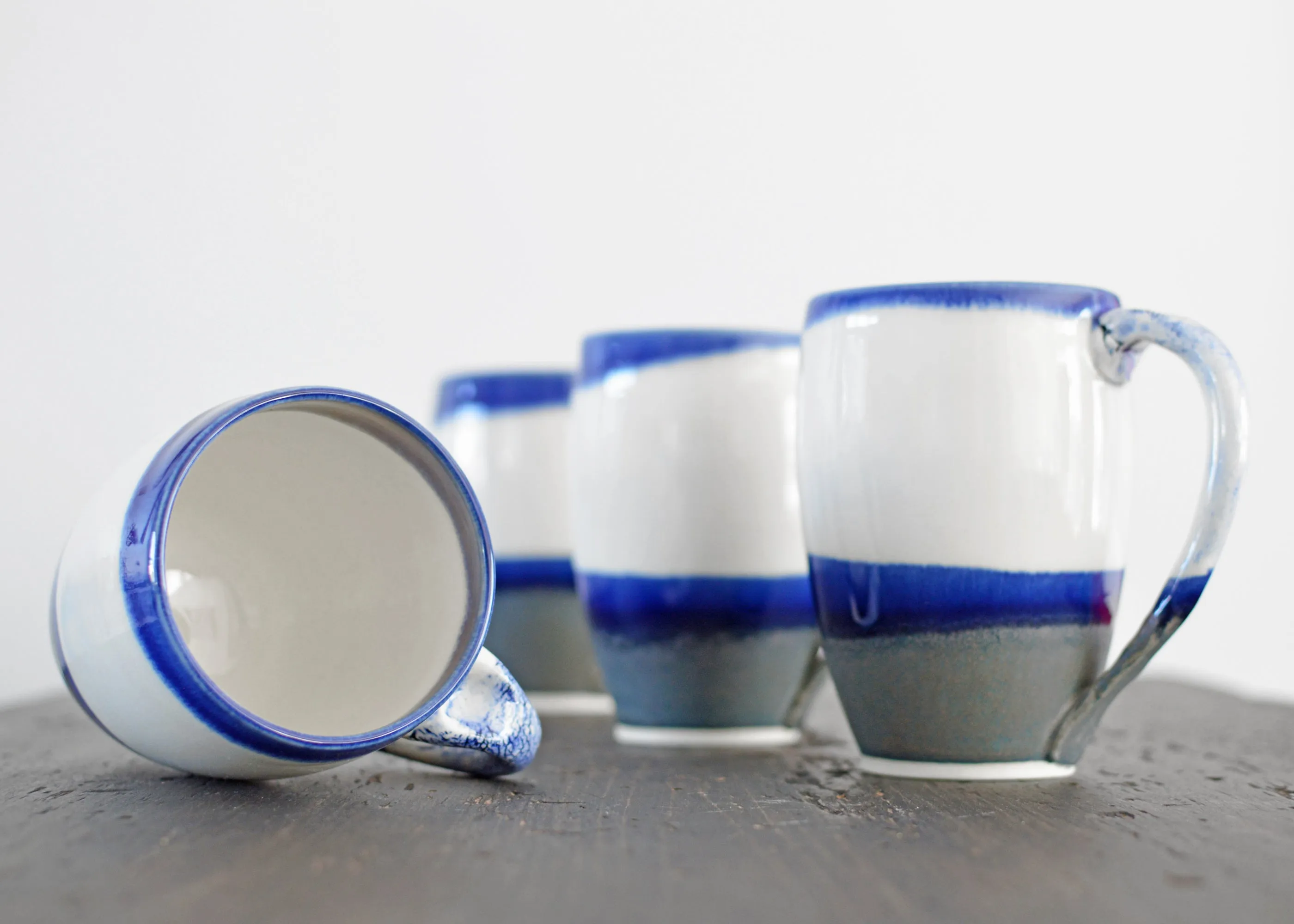 01-B Blue Rounded Mug