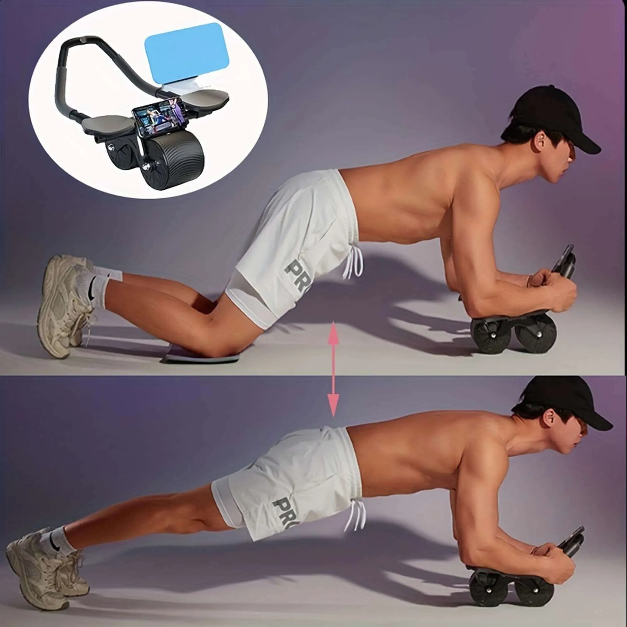 Ab Roller With Elbow Support