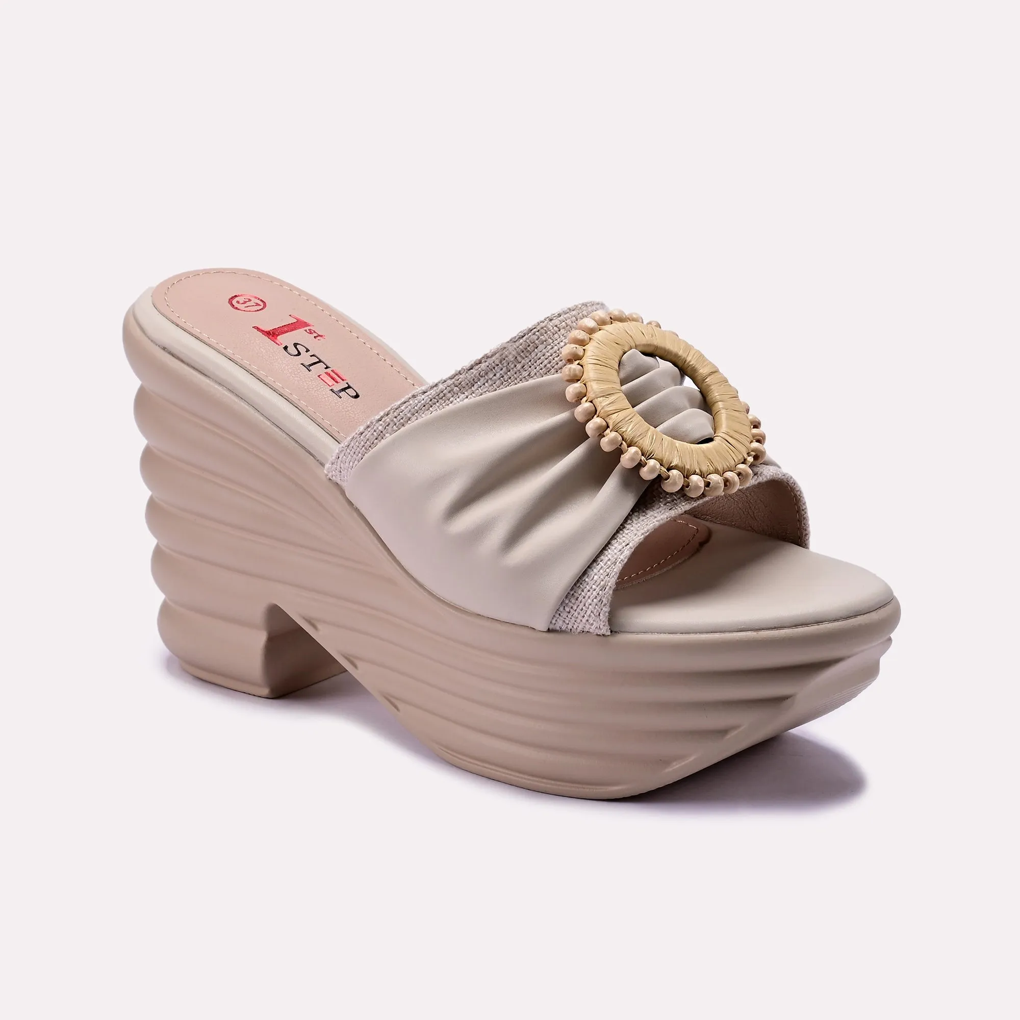 Anna Chunky Fawn Fancy Slipper 0412360