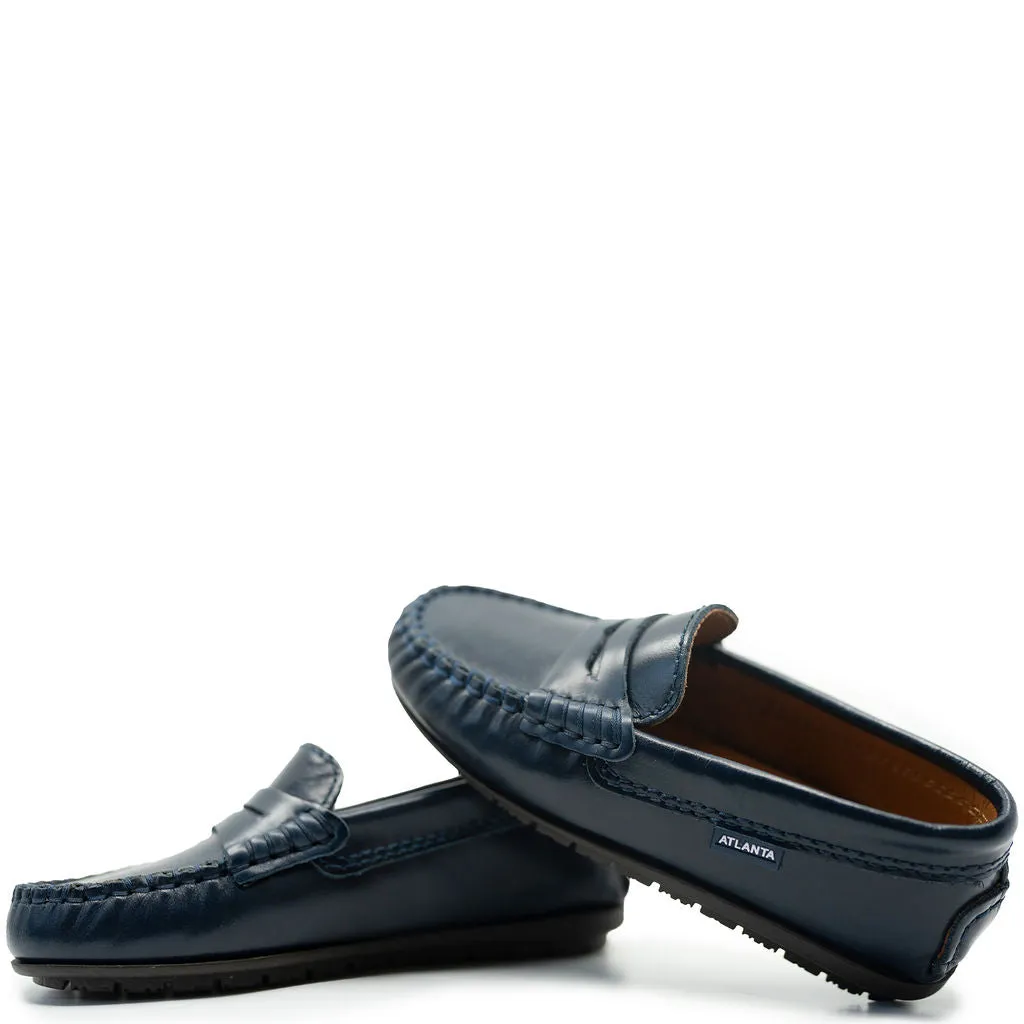 Atlanta Mocassin Navy Florentic Penny Loafer