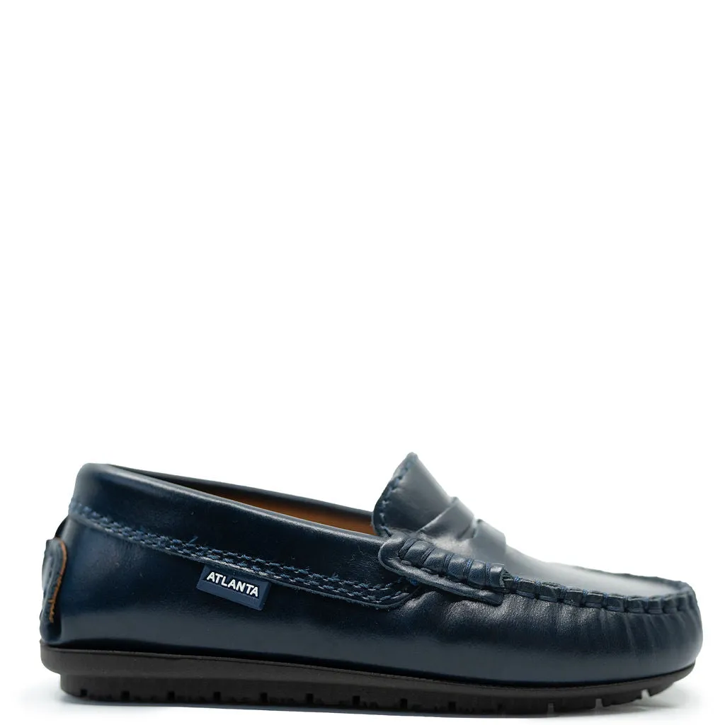 Atlanta Mocassin Navy Florentic Penny Loafer