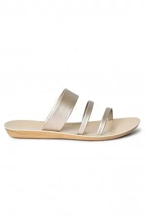 Aurelia Na Silver Almond Toe Flat