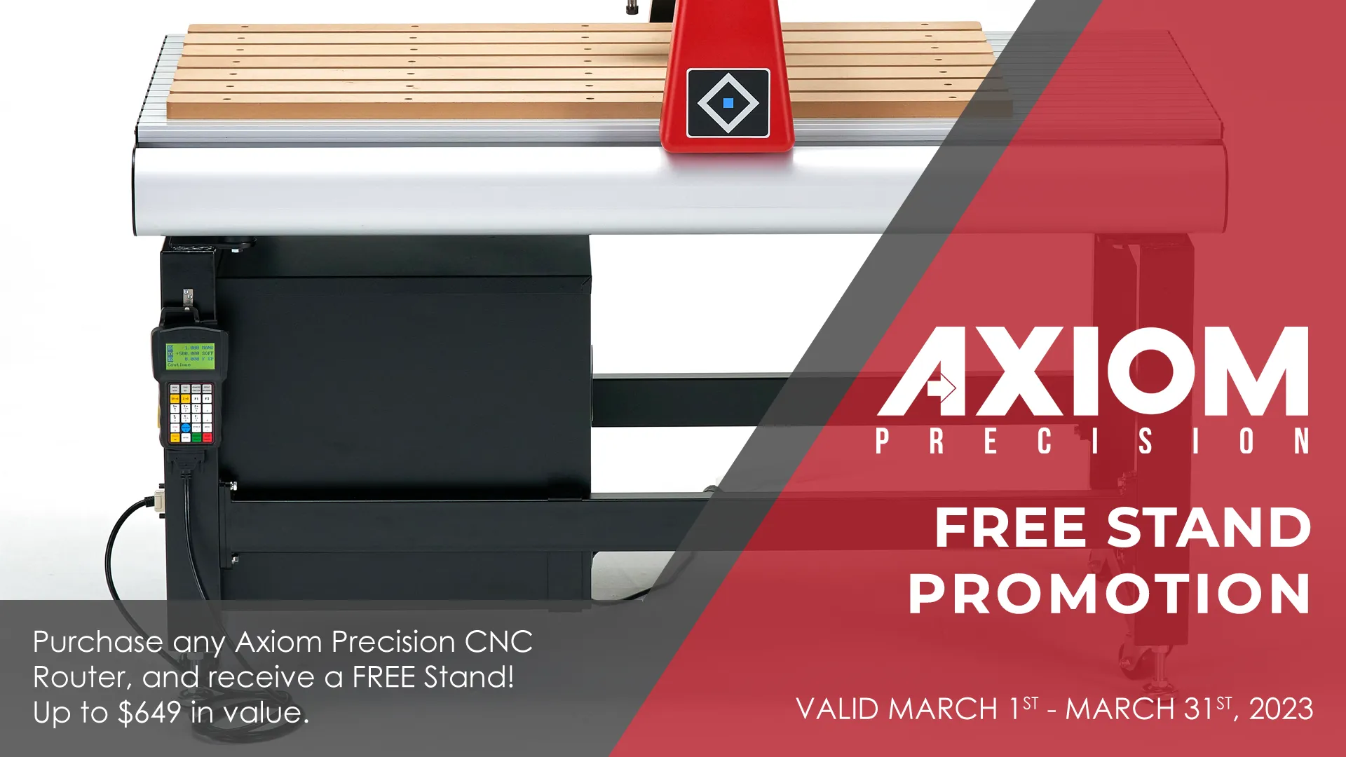 Axiom AR8Pro V5 AutoRoute 24" x 48" CNC Router