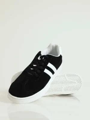 Basic Lace Up Sneaker - Black