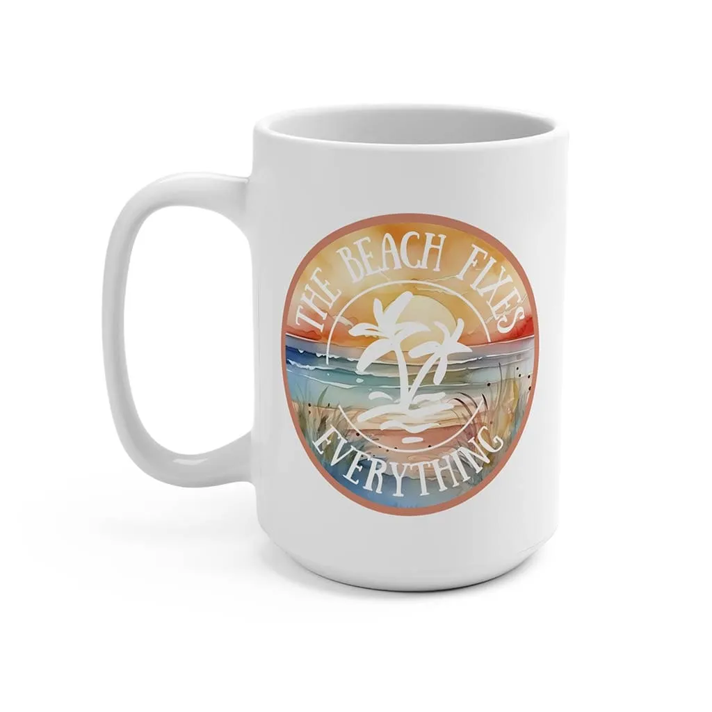 Beach Fix Coffee Mug 15oz