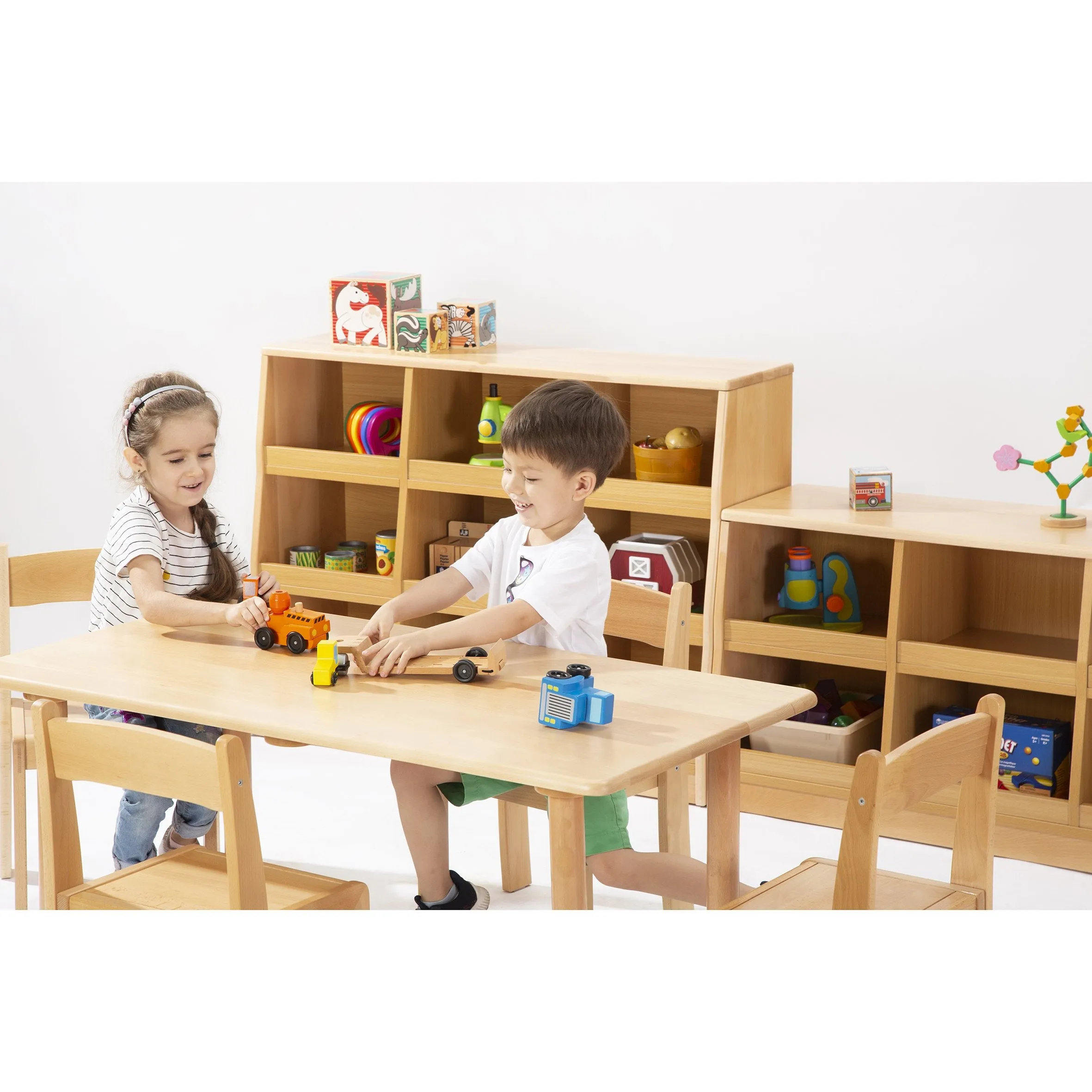 Beechwood Rectangular Table H530mm