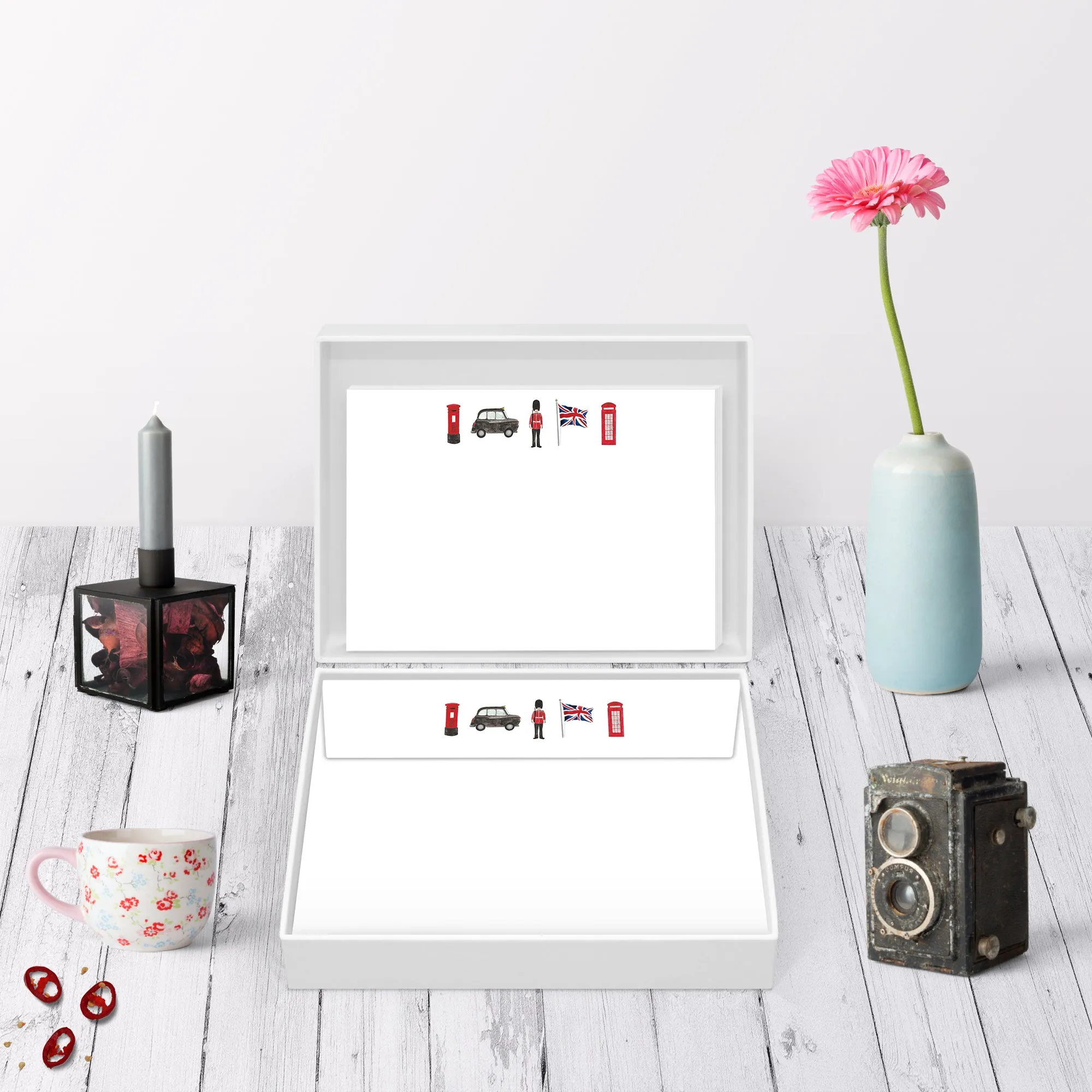 Beefeater Britain Flat Notecard Set