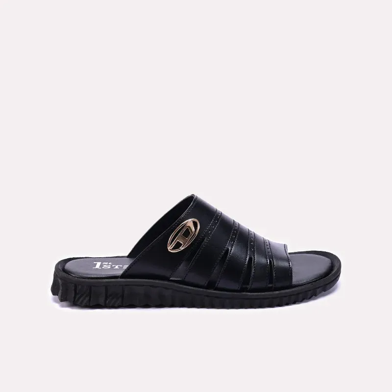 Black Casual Slippers 0151005