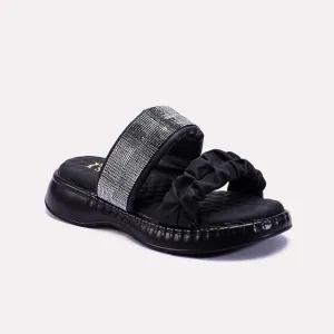 Black Comfy Fancy Slippers 0412891