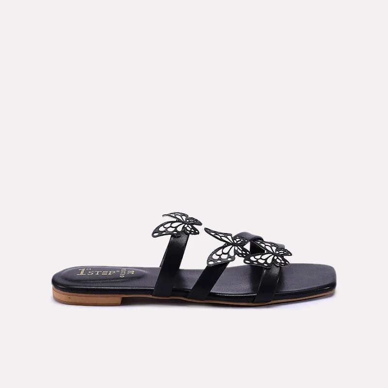 Black Flat Slippers 0412454