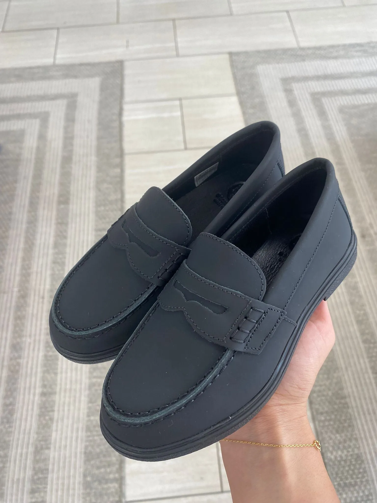 Blublonc Blue Rubber Penny Loafer