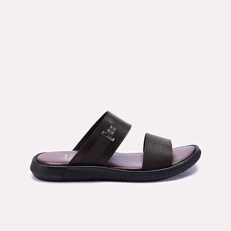 Brown Casual Slippers For Men 0151004