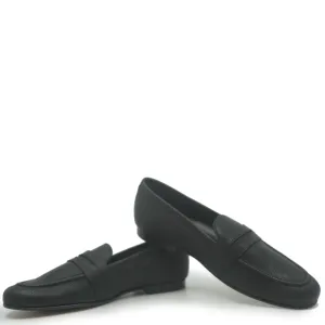 Brunellis Black Textured Penny Dress Shoe