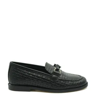 Brunellis Black Weave Toggle Dress Shoe