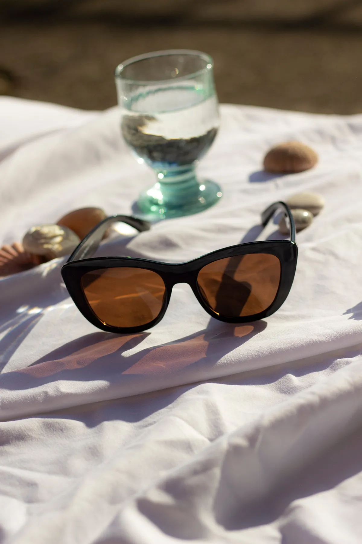 Chunky Semi Cat Eye Sunglasses
