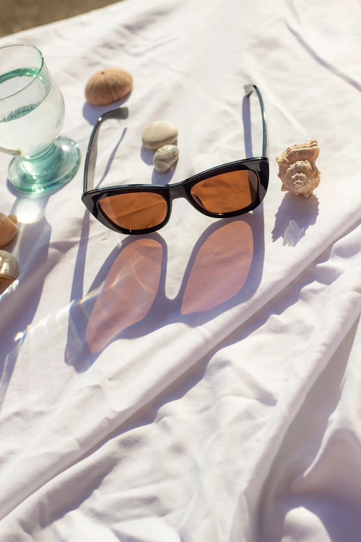 Chunky Semi Cat Eye Sunglasses