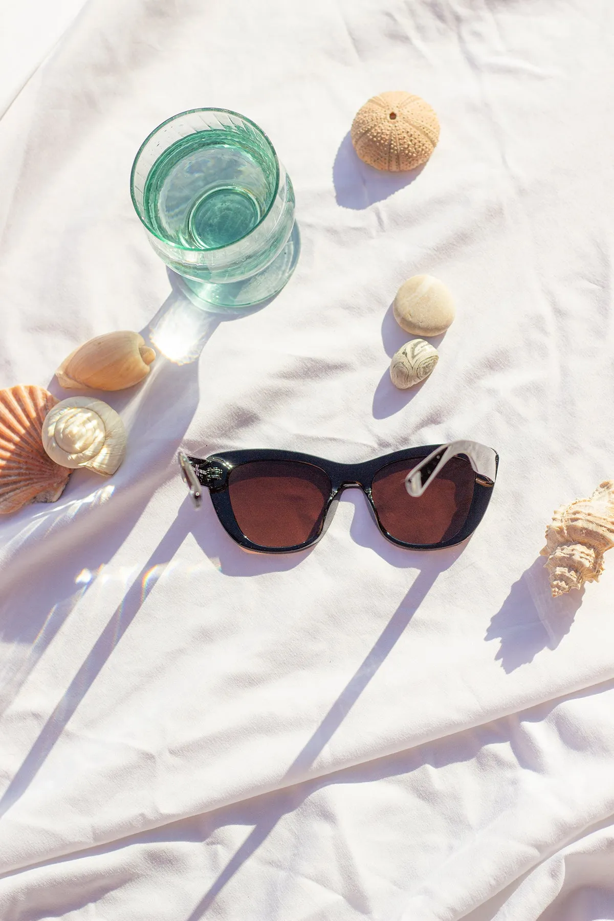 Chunky Semi Cat Eye Sunglasses