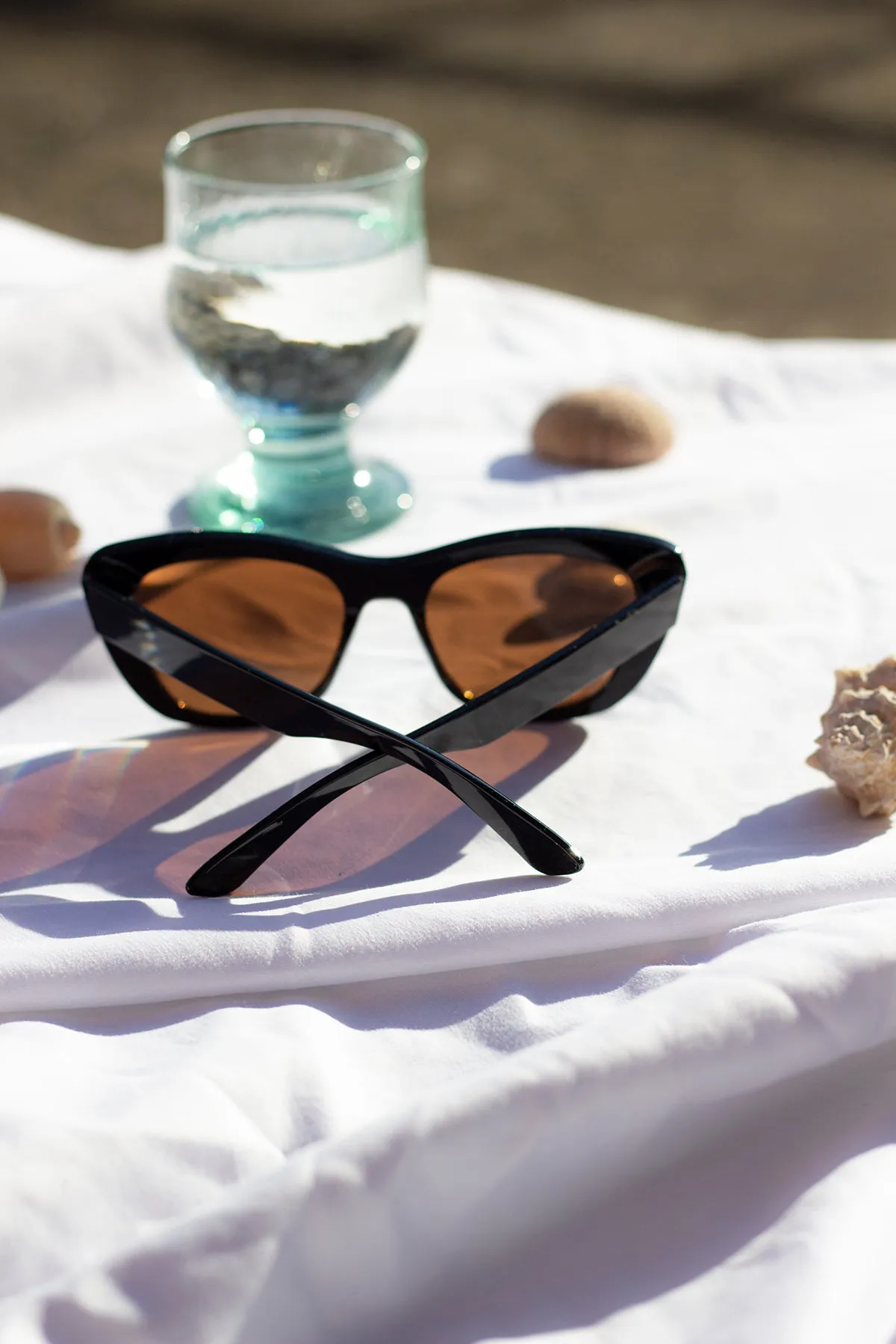 Chunky Semi Cat Eye Sunglasses