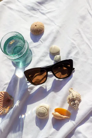 Chunky Semi Cat Eye Sunglasses