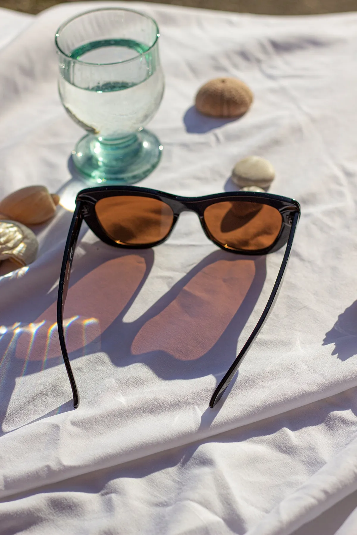 Chunky Semi Cat Eye Sunglasses