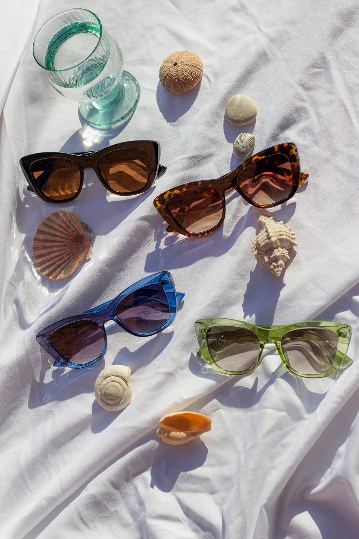 Chunky Semi Cat Eye Sunglasses