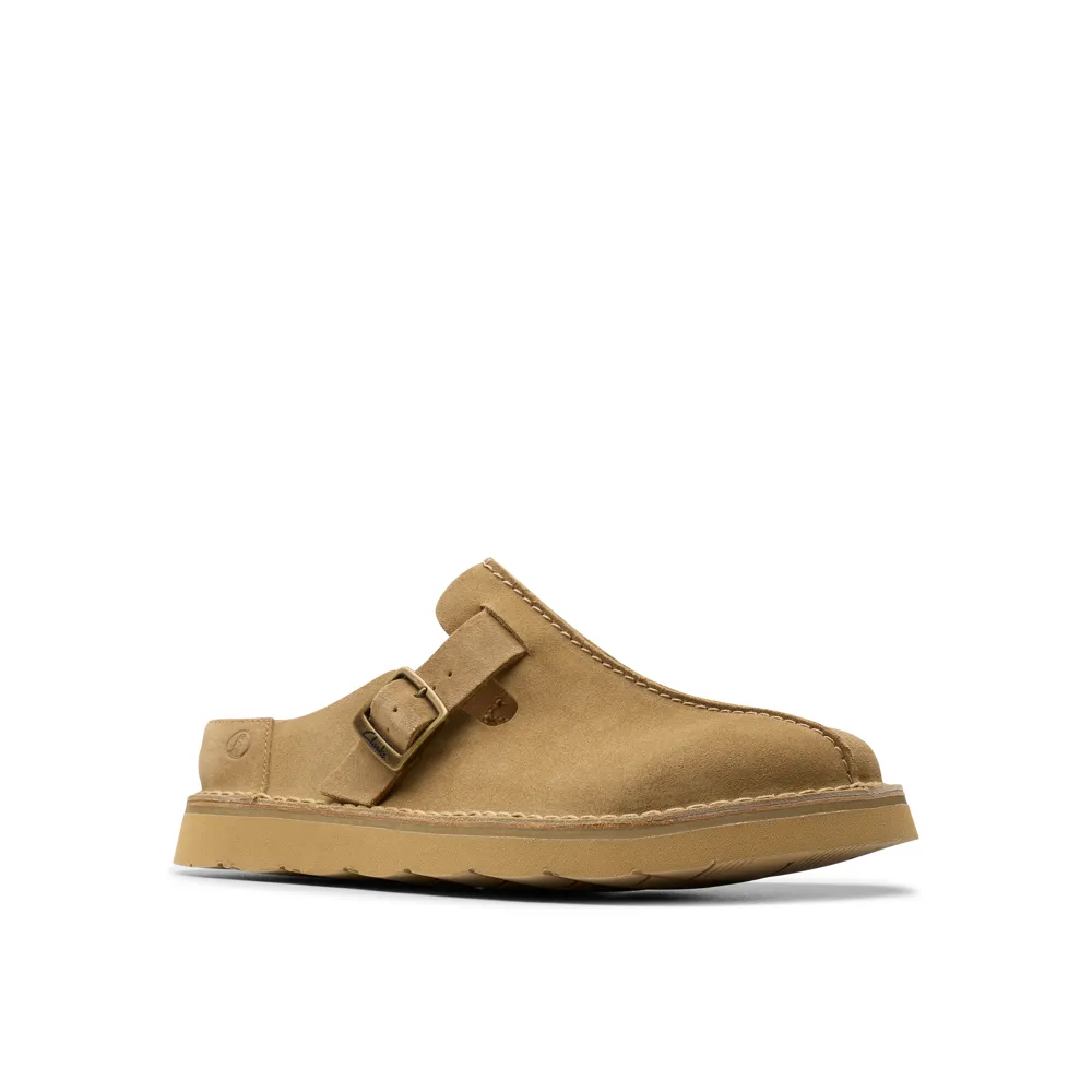 Clarks - Solsbury Mule - Dark Sand Suede - Sandals