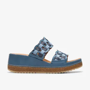 Clarks Women's Kassanda Mule Blue Combi 26181437