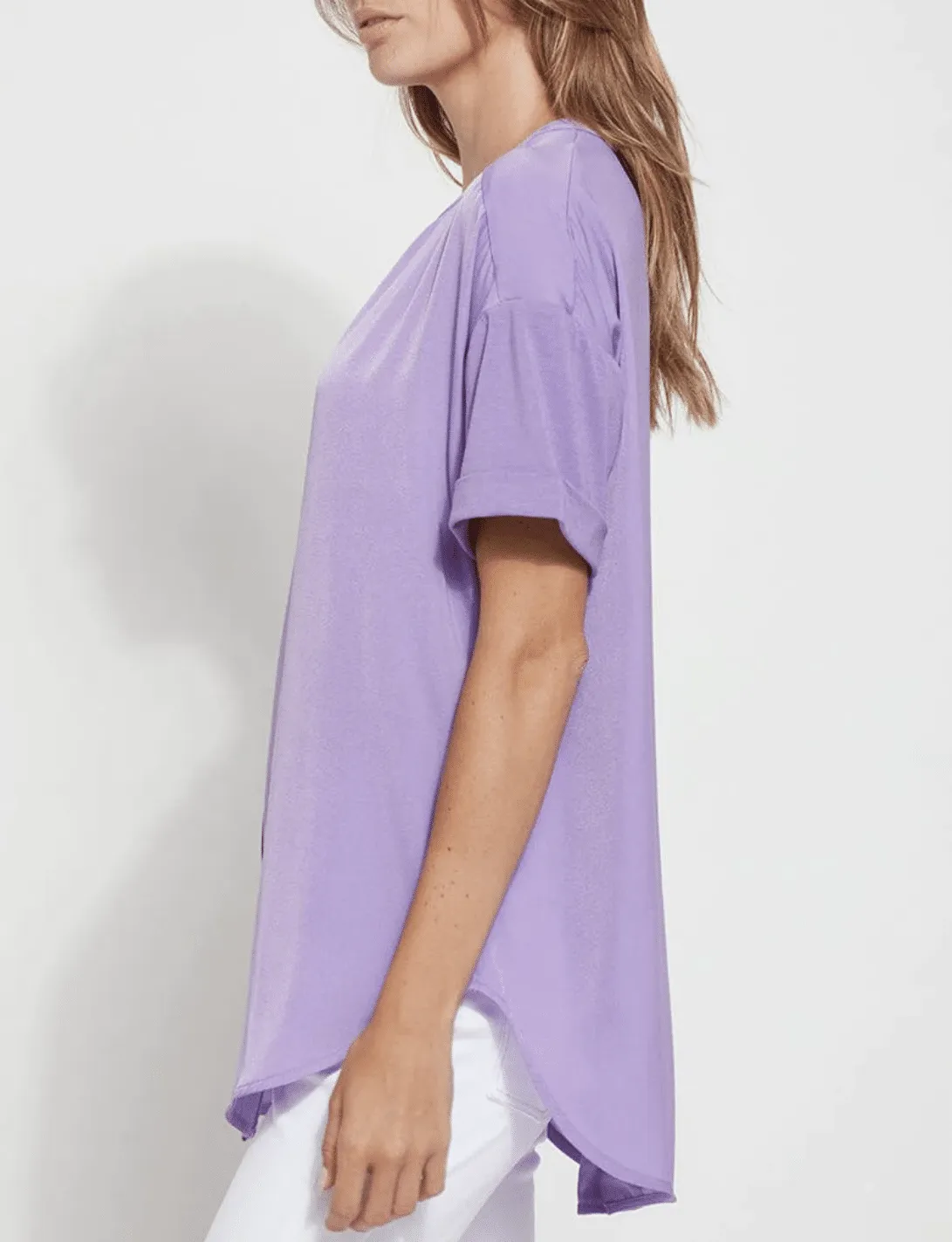 CLEARANCE- Leah - Short Sleeve Top - Magnolia