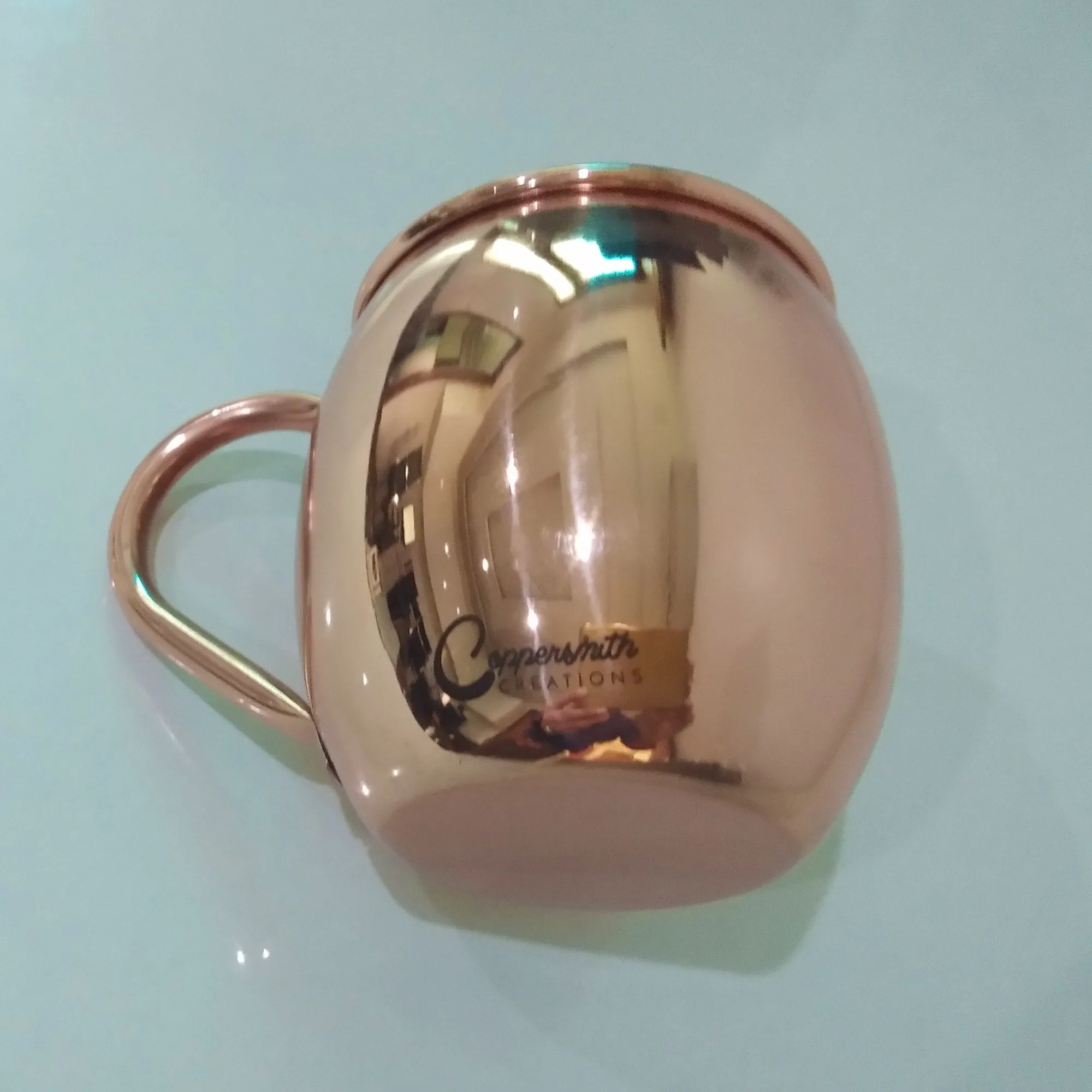 Copper Moscow Mule Mugs Plain (Set of Two)