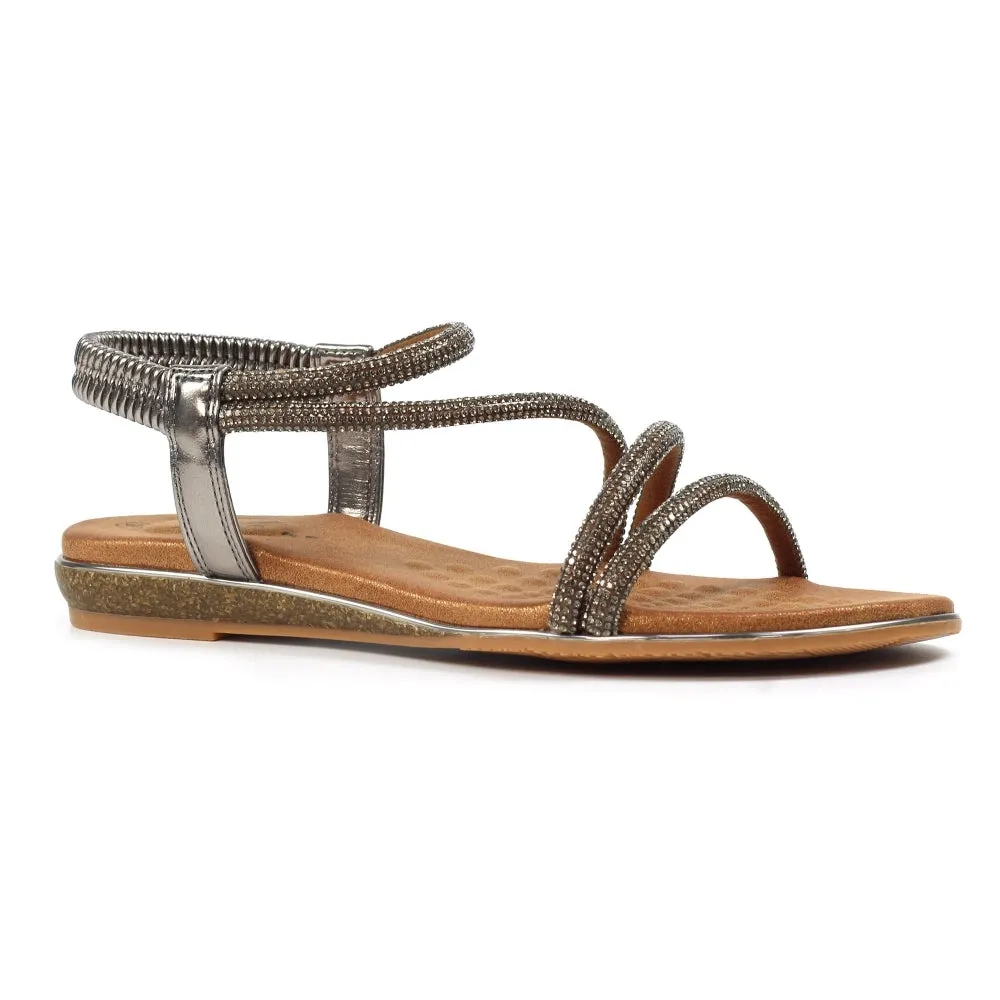 Cortez Pewter Sandal