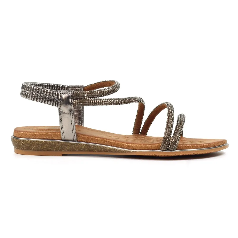 Cortez Pewter Sandal