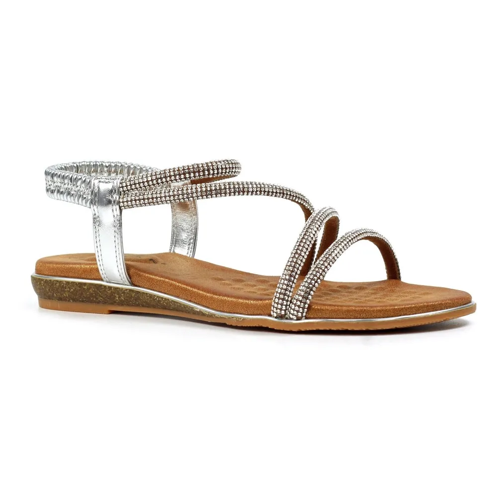 Cortez Silver Sandal