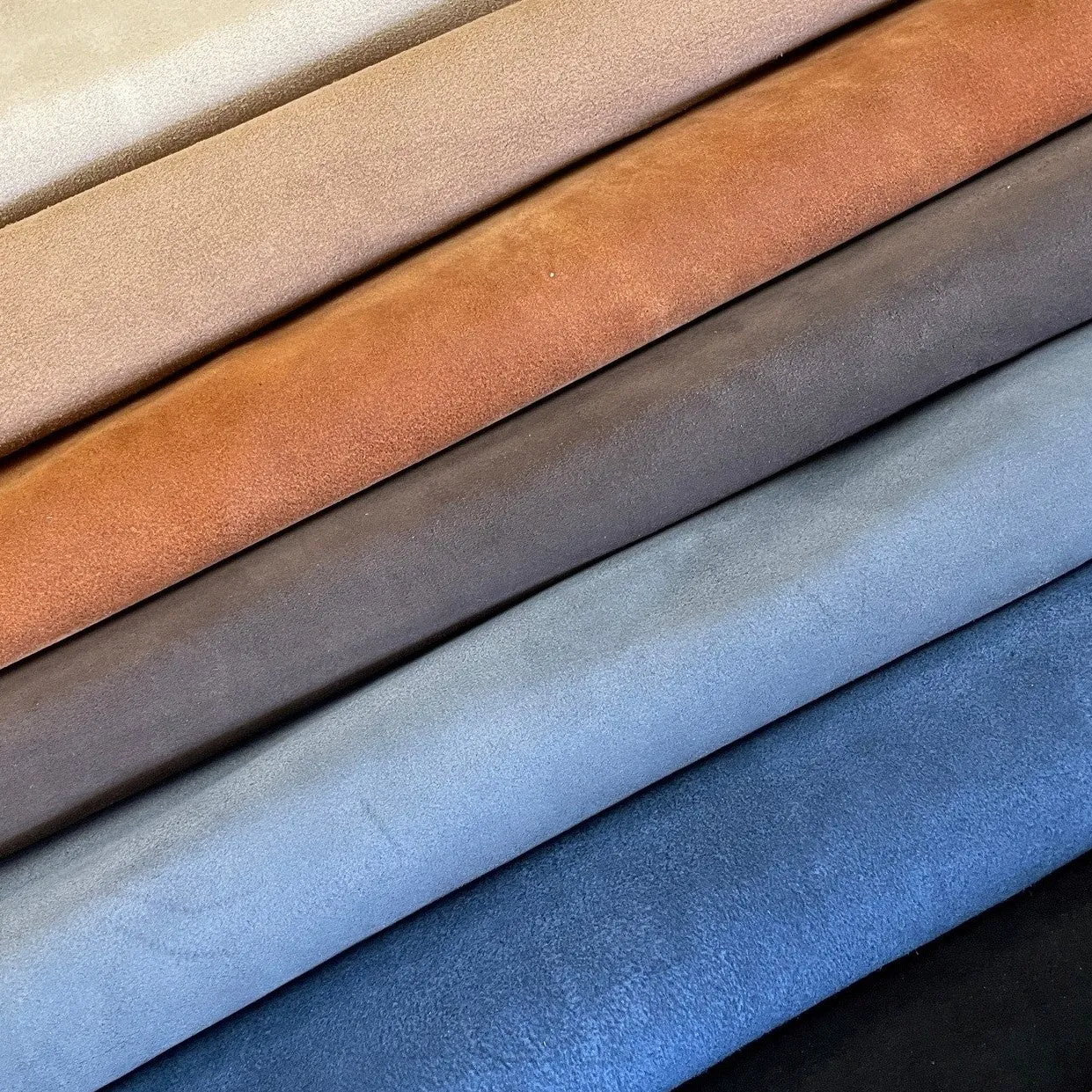 Cow Jersey Suede Double Butts | Navy | 1.2 mm | 13 sq.ft | From $85 ea.