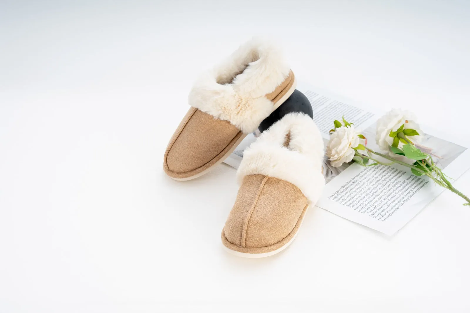 Cozy Luxe Slipper Woman F501 Beige