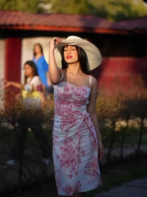 Delilah Dress- (Red floral)