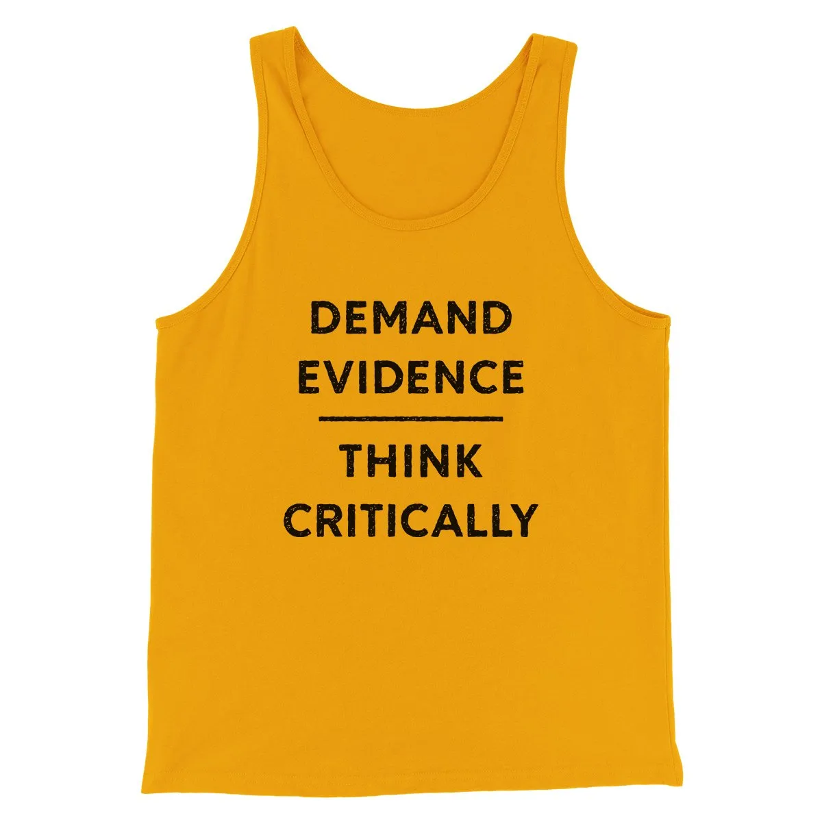 Demand Evidence and Think Critically Men/Unisex Tank