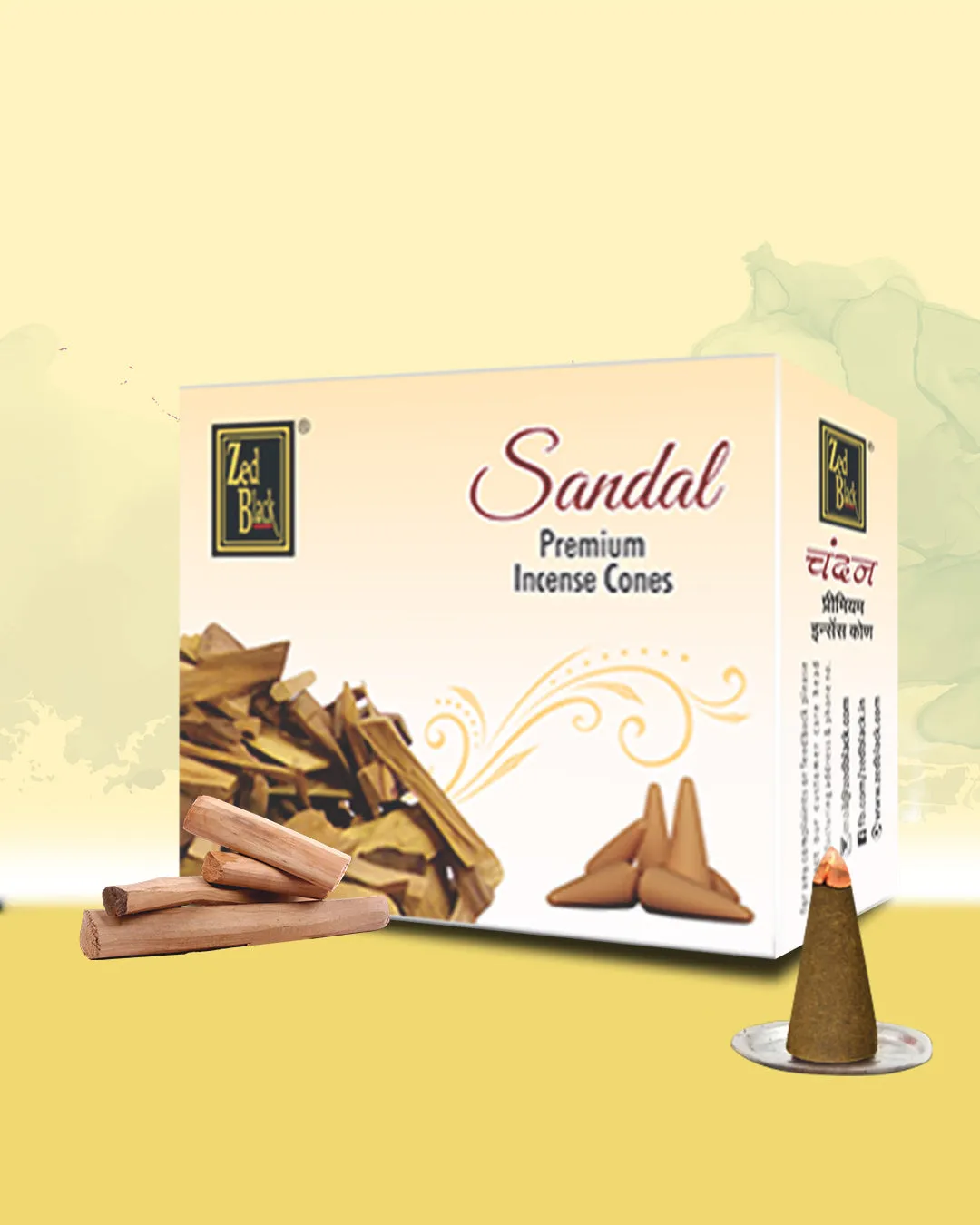 Dhoop Cone Combo of 12 Packs (4*3) - Rose, Mogra, Sandal & Lavender