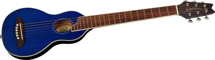 Discontinued Washburn Rover Acoustic Travel Guitar, Trans Blue
