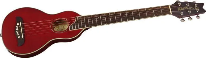 Discontinued Washburn Rover Acoustic Travel Guitar, Trans Blue