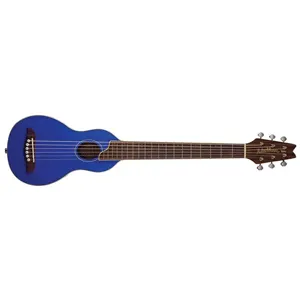 Discontinued Washburn Rover Acoustic Travel Guitar, Trans Blue