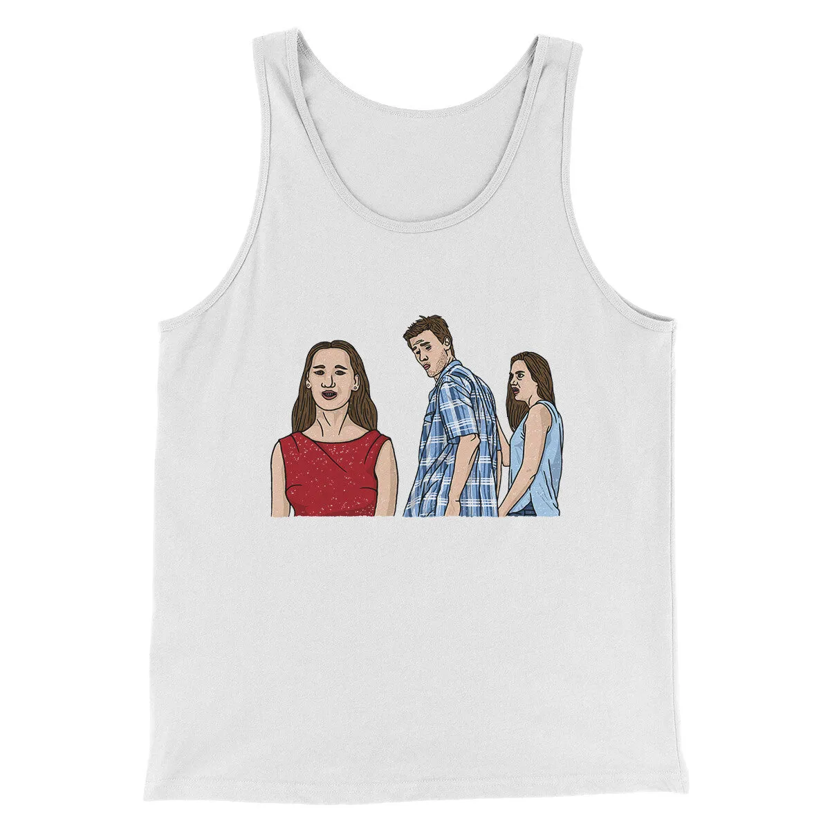 Distracted Boyfriend Meme Funny Men/Unisex Tank Top