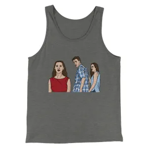 Distracted Boyfriend Meme Funny Men/Unisex Tank Top