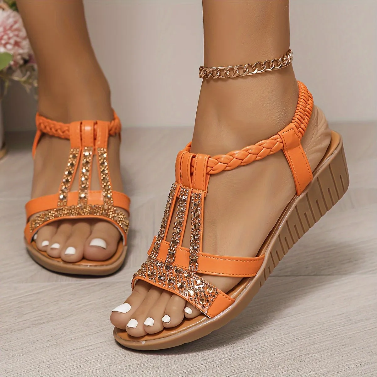 Donna - Casual leather orthopedic sandals