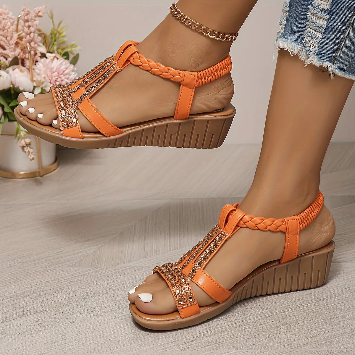 Donna - Casual leather orthopedic sandals