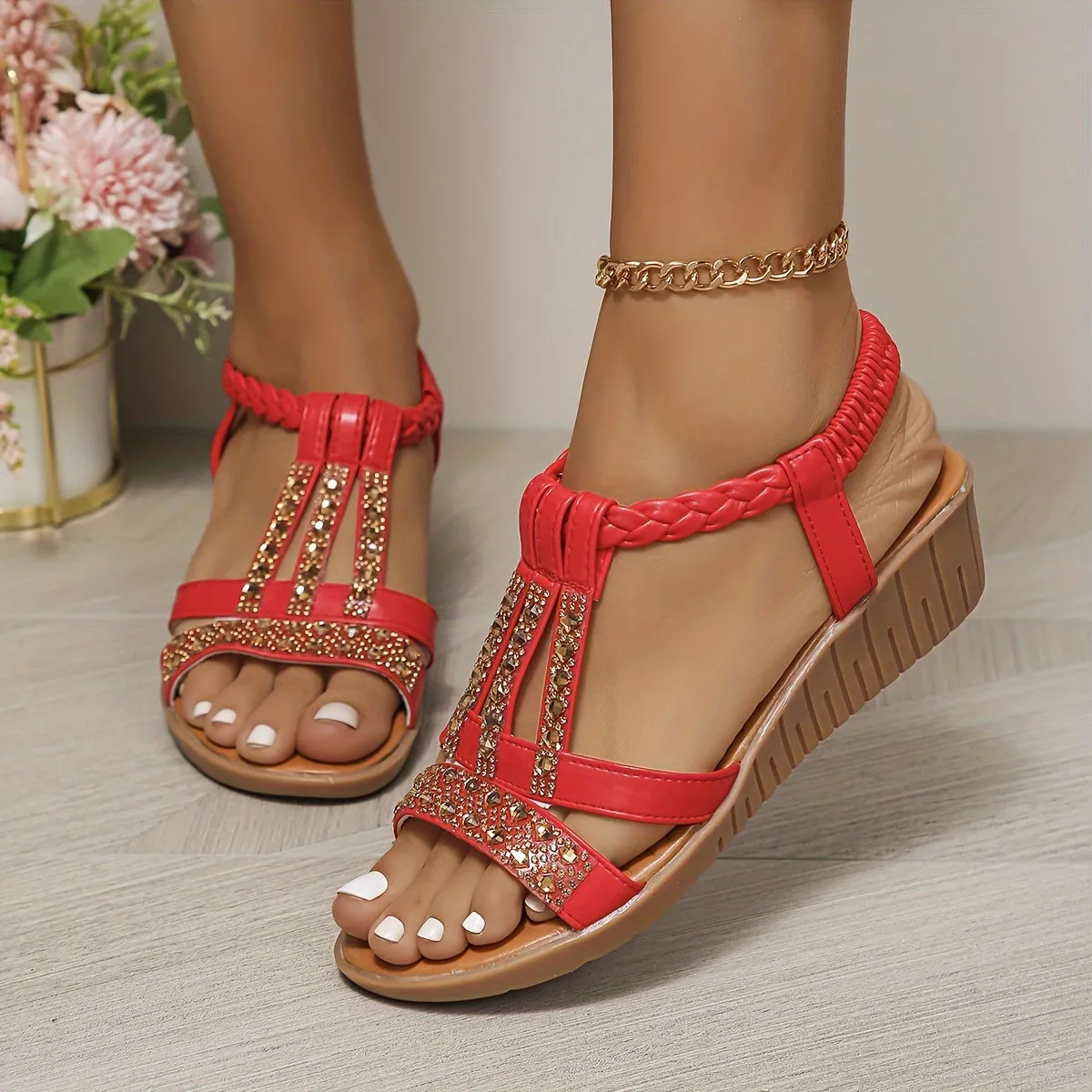 Donna - Casual leather orthopedic sandals