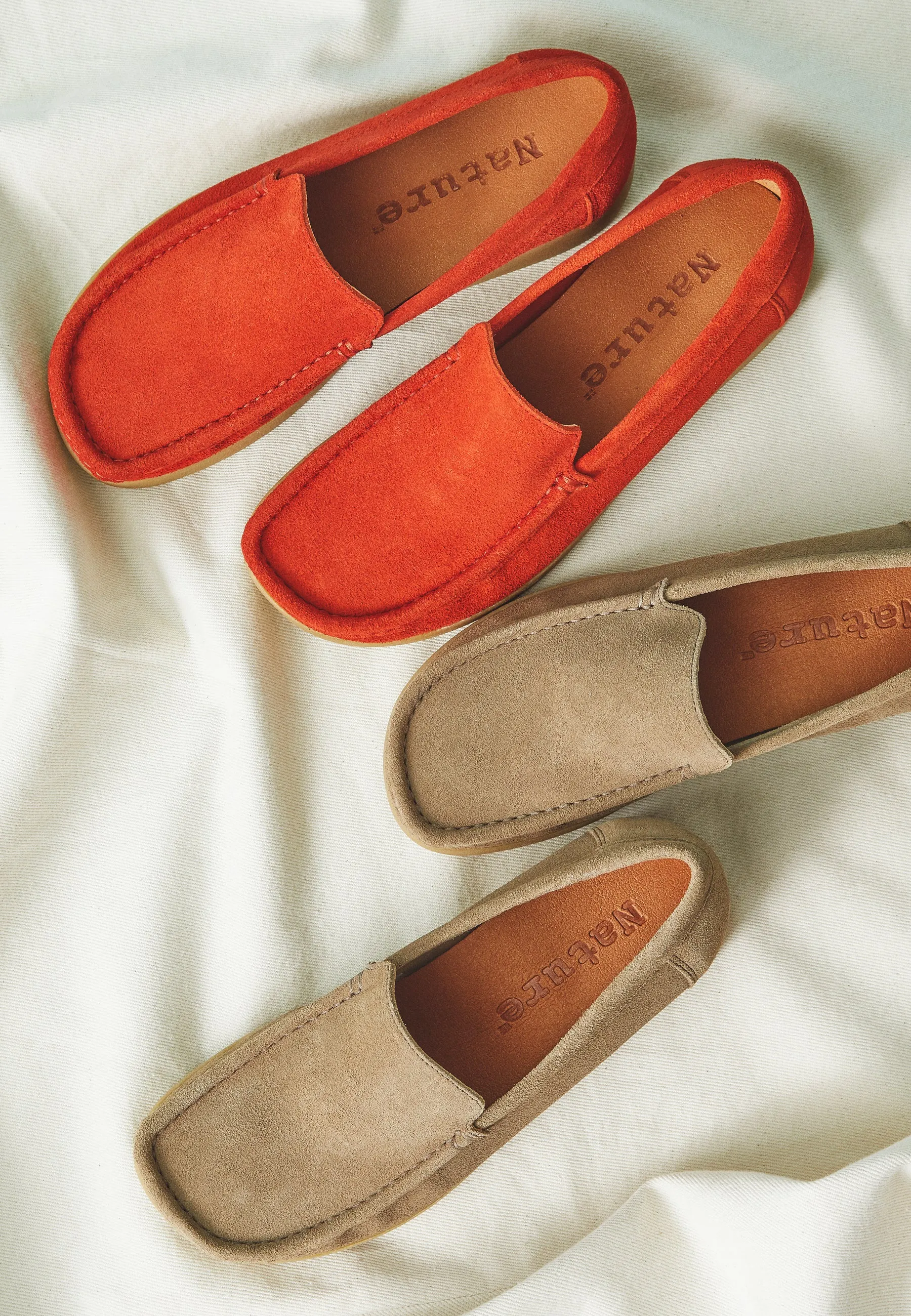 Elin Loafer Suede - Orange