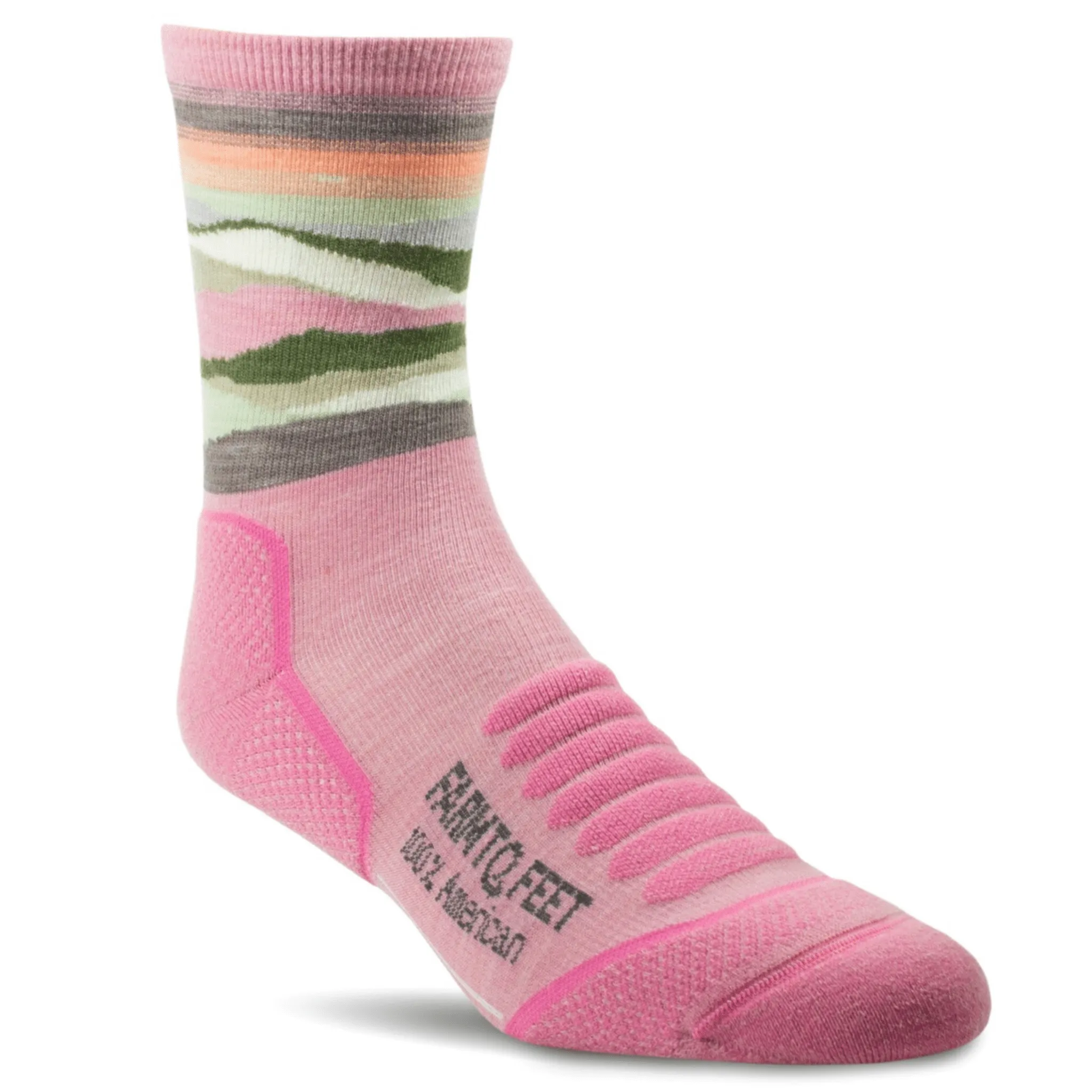 Farm to Feet Max Patch Trail Light Targeted Cushion 3/4 Crew Socks
