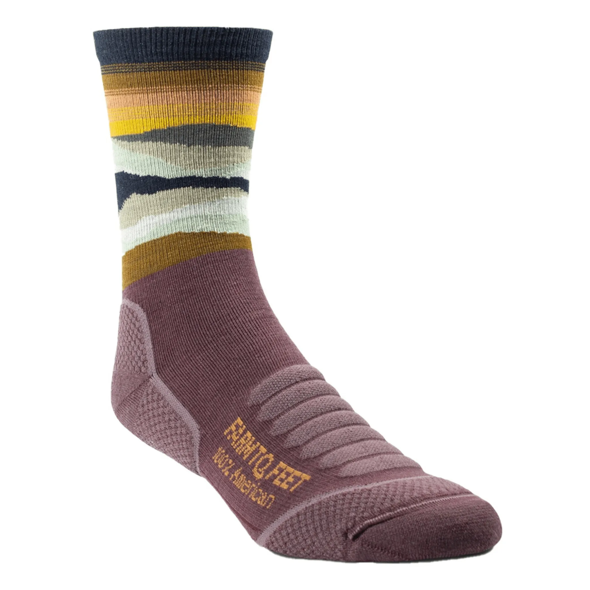 Farm to Feet Max Patch Trail Light Targeted Cushion 3/4 Crew Socks